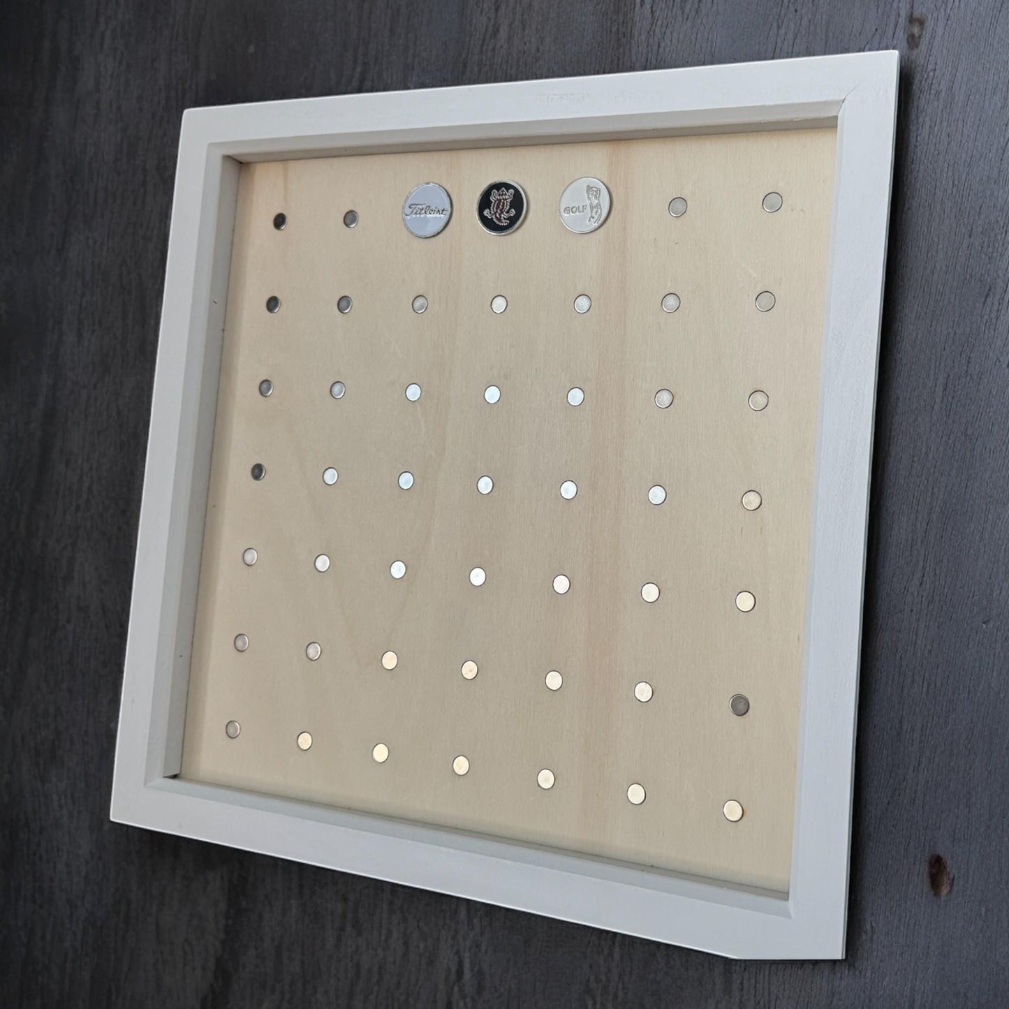 Magnetic Deep Box Golf Ball Marker Display Frame
