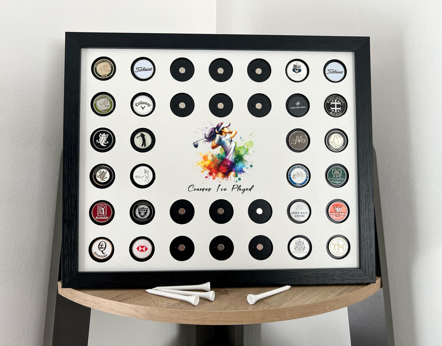 Golf Ball Marker Display Frame