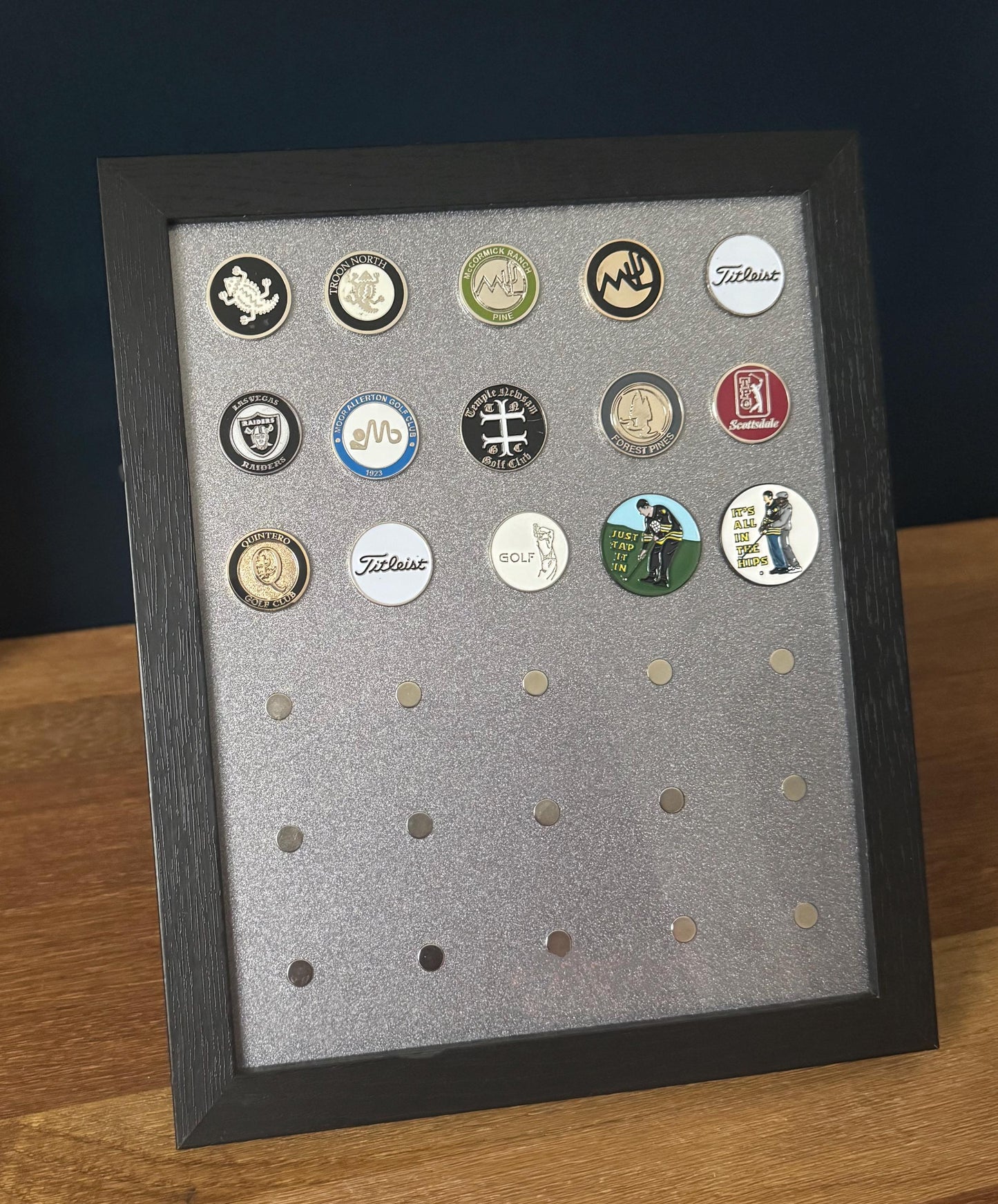 Acrylic Magnetic Golf Ball Marker Display Frame