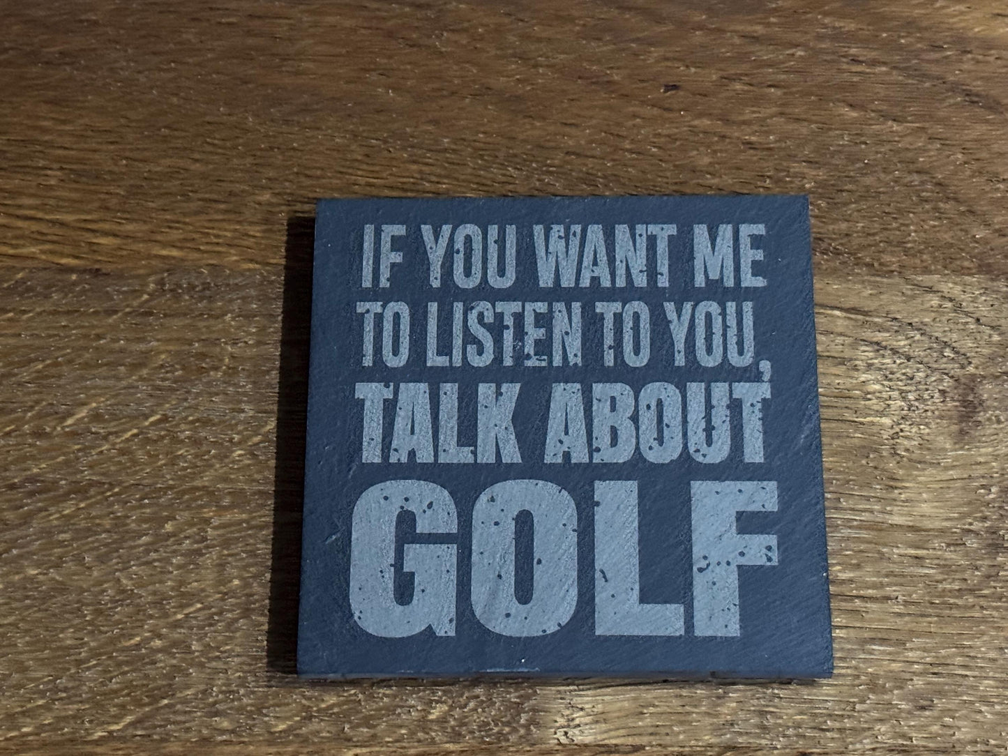 Funny Golf Drink Coaster - Talk About Golf Drink Coaster