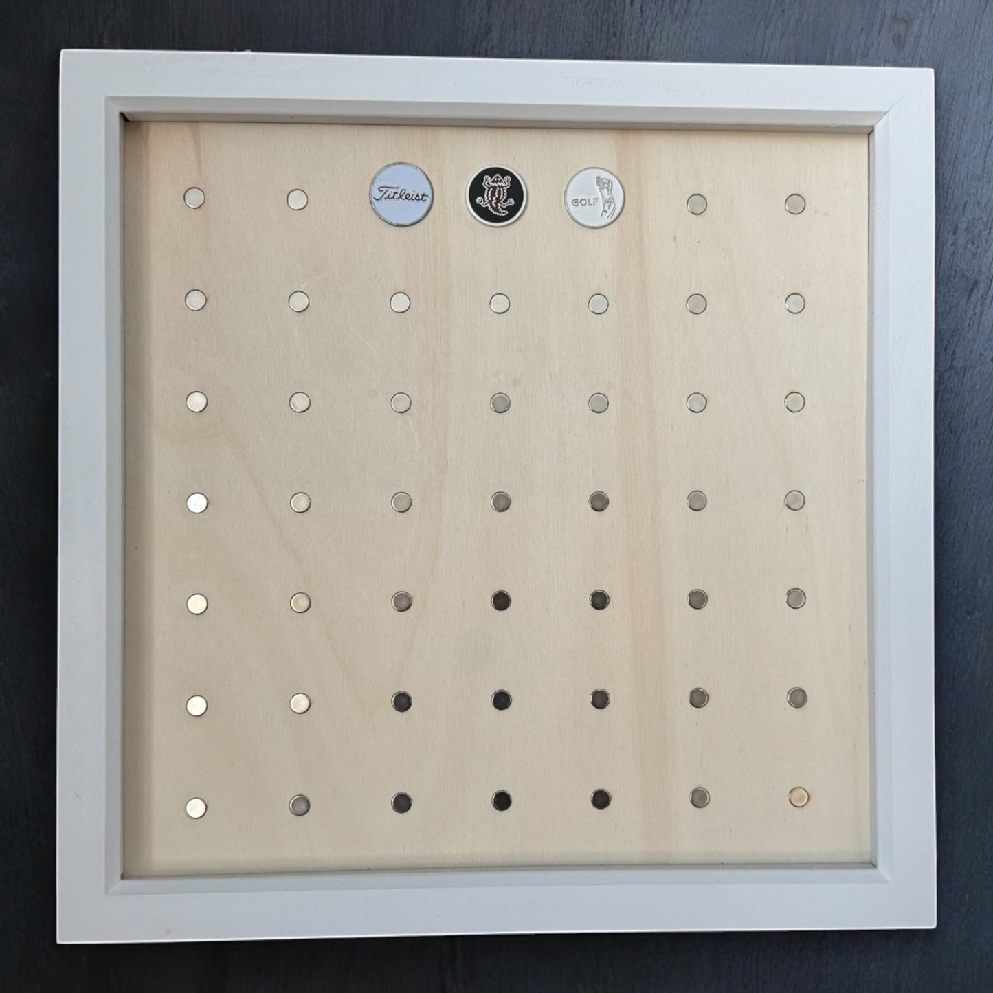 Magnetic Deep Box Golf Ball Marker Display Frame