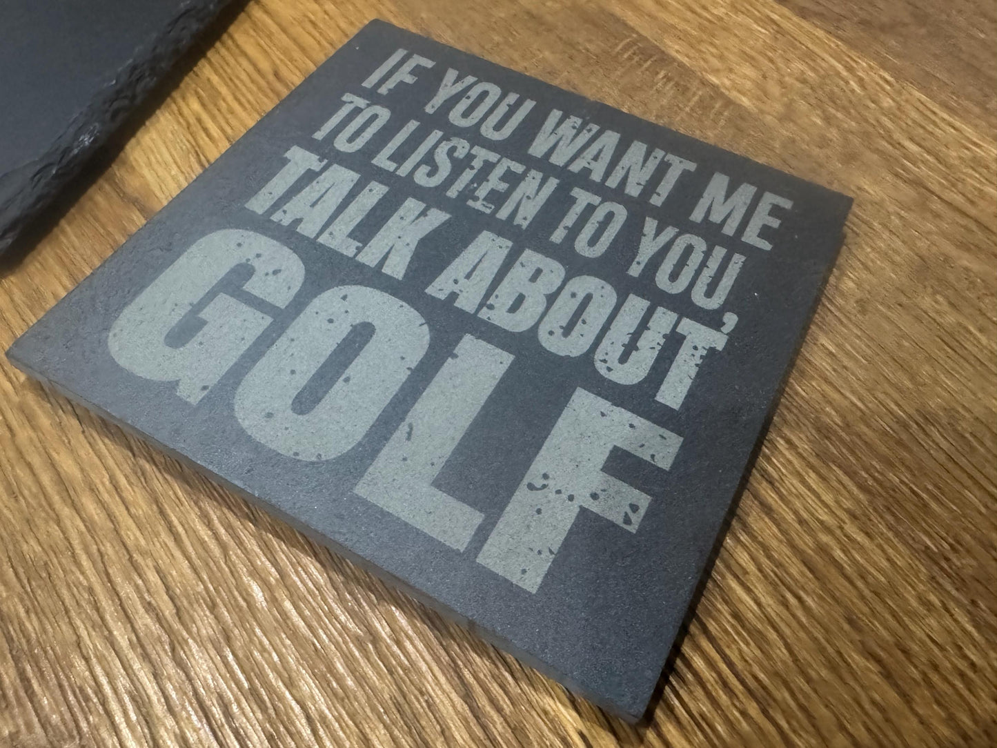 Funny Golf Drink Coaster - Talk About Golf Drink Coaster