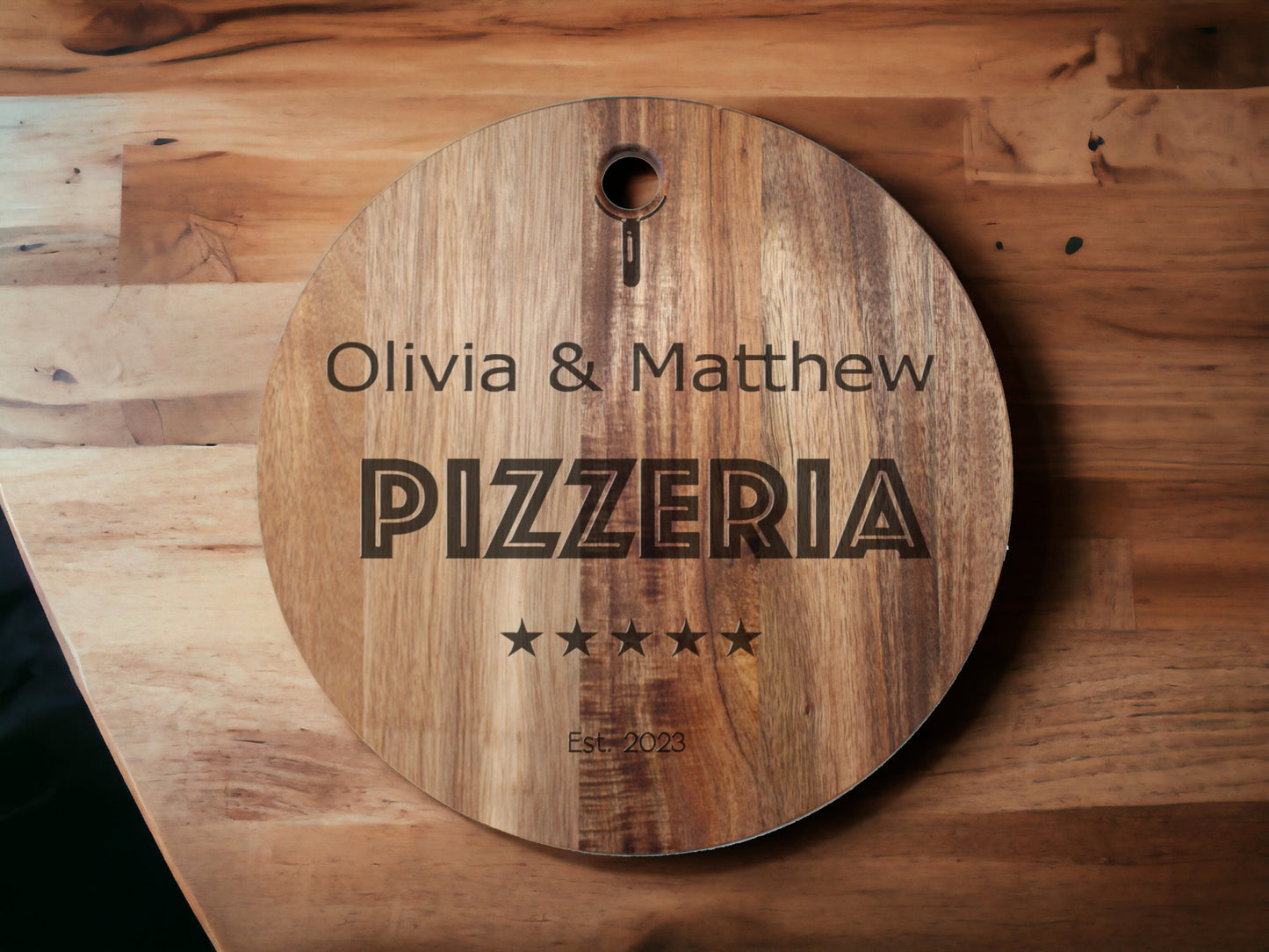 Personalised Round Pizza Board