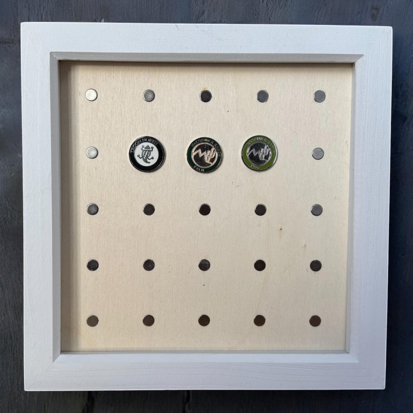 Magnetic Deep Box Golf Ball Marker Display Frame