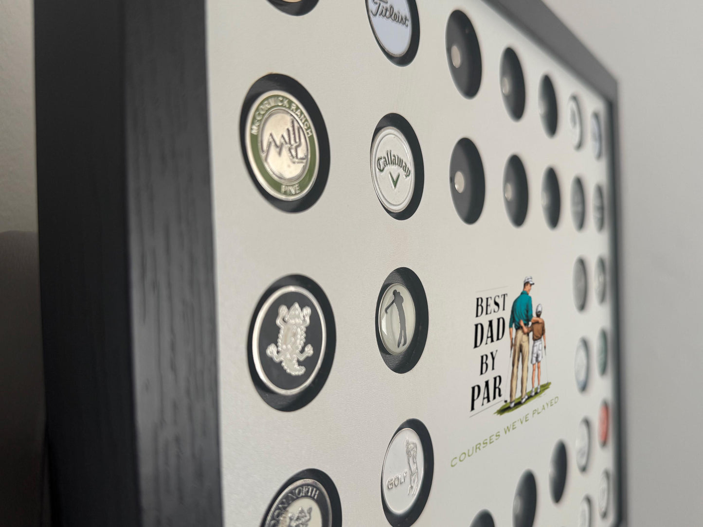 Fathers Day Golf Course Ball Marker Display frame