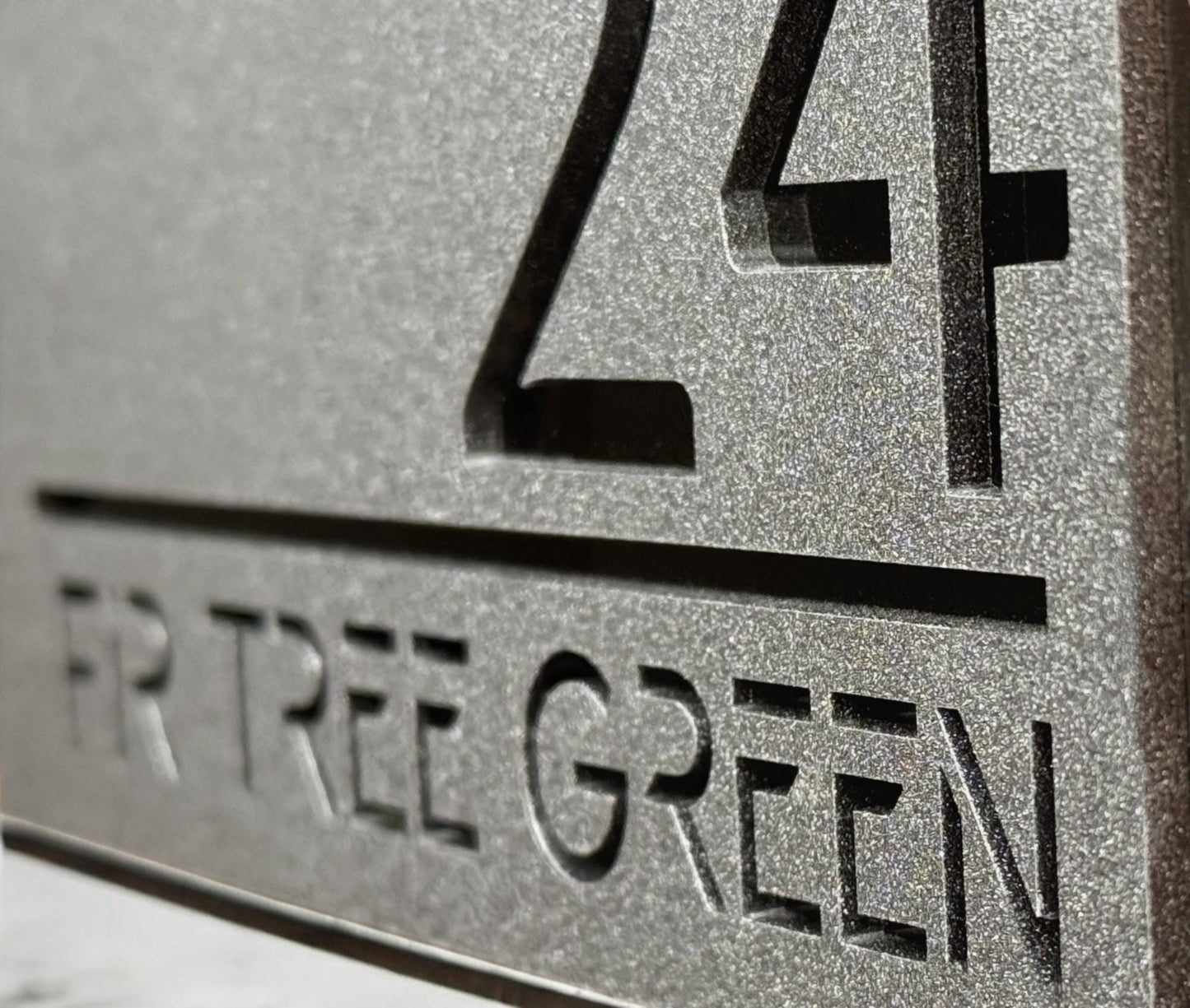 Laser Cut House Number Sign