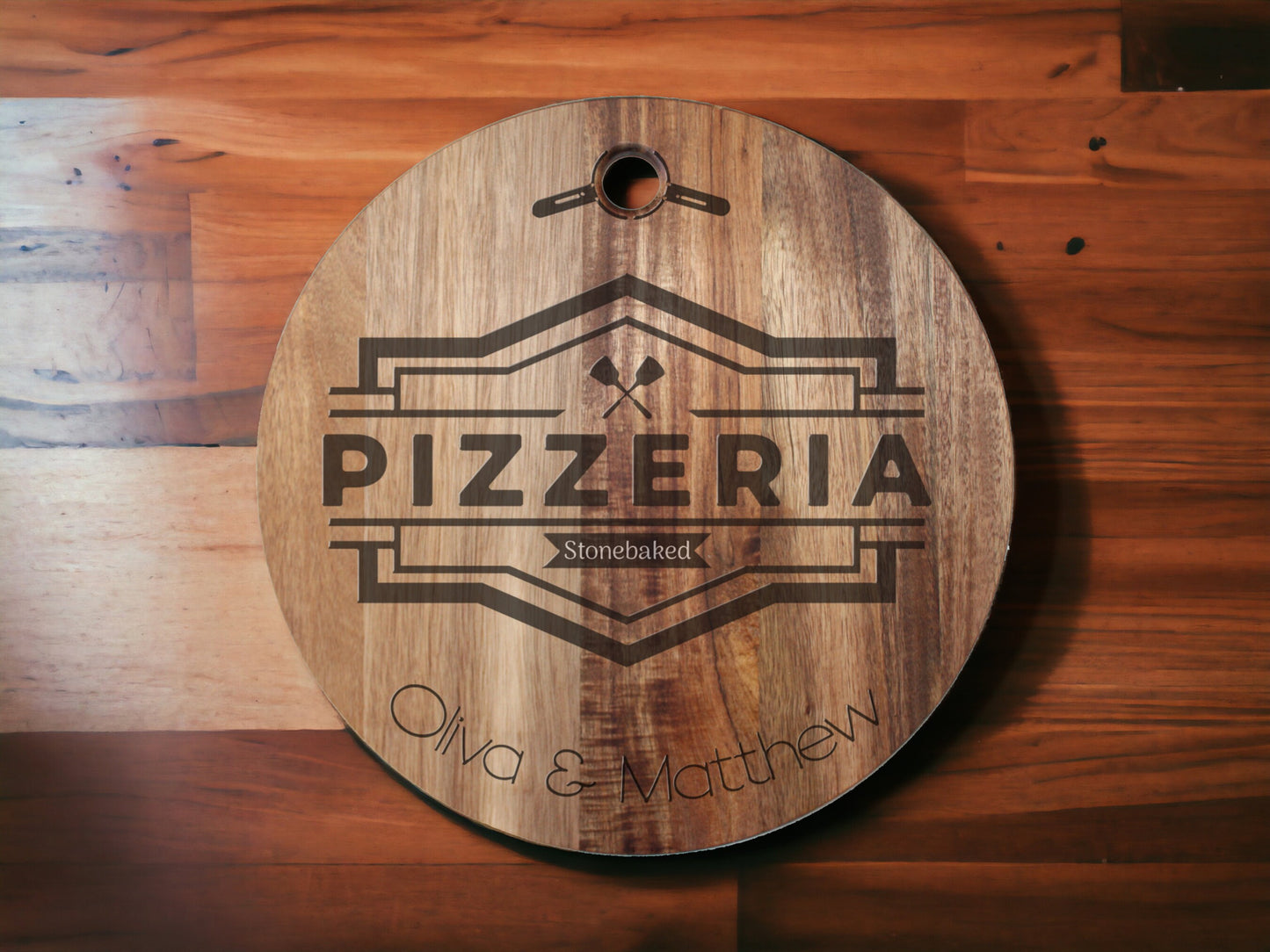 Personalised Round Pizza Board