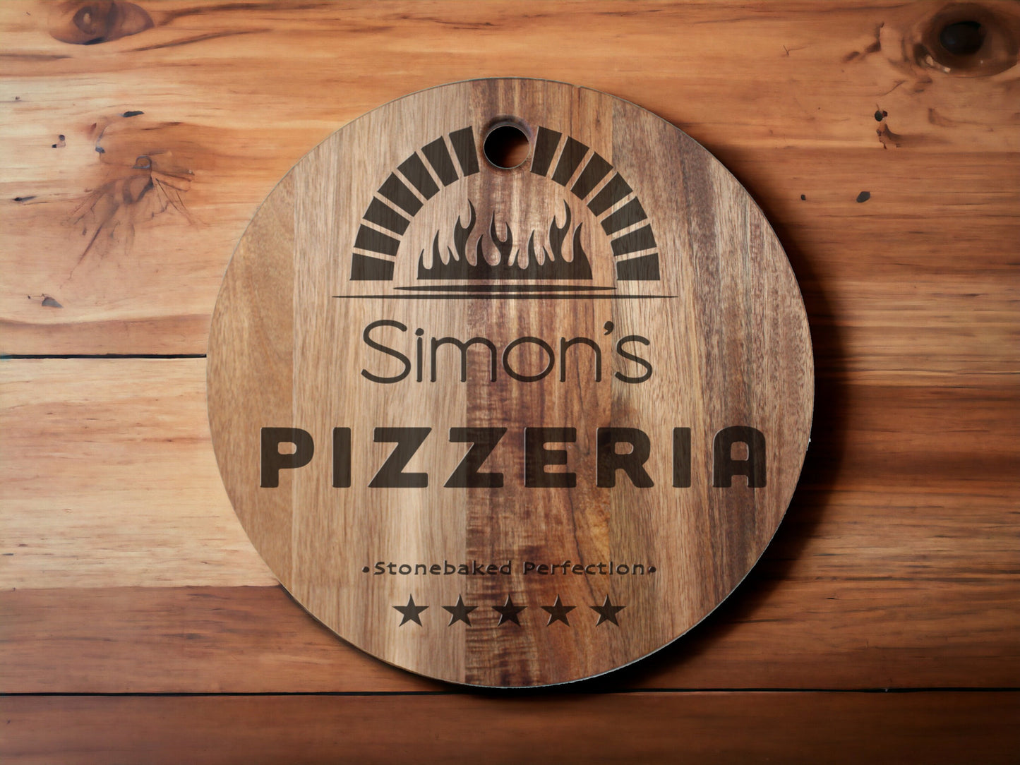 Personalised Round Pizza Board