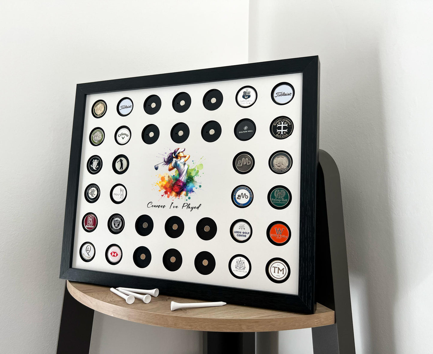 Golf Ball Marker Display Frame