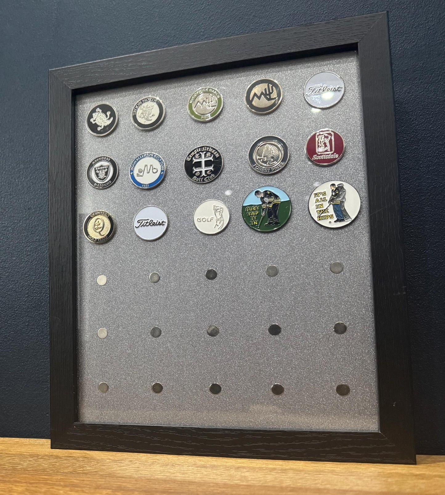 Acrylic Magnetic Golf Ball Marker Display Frame