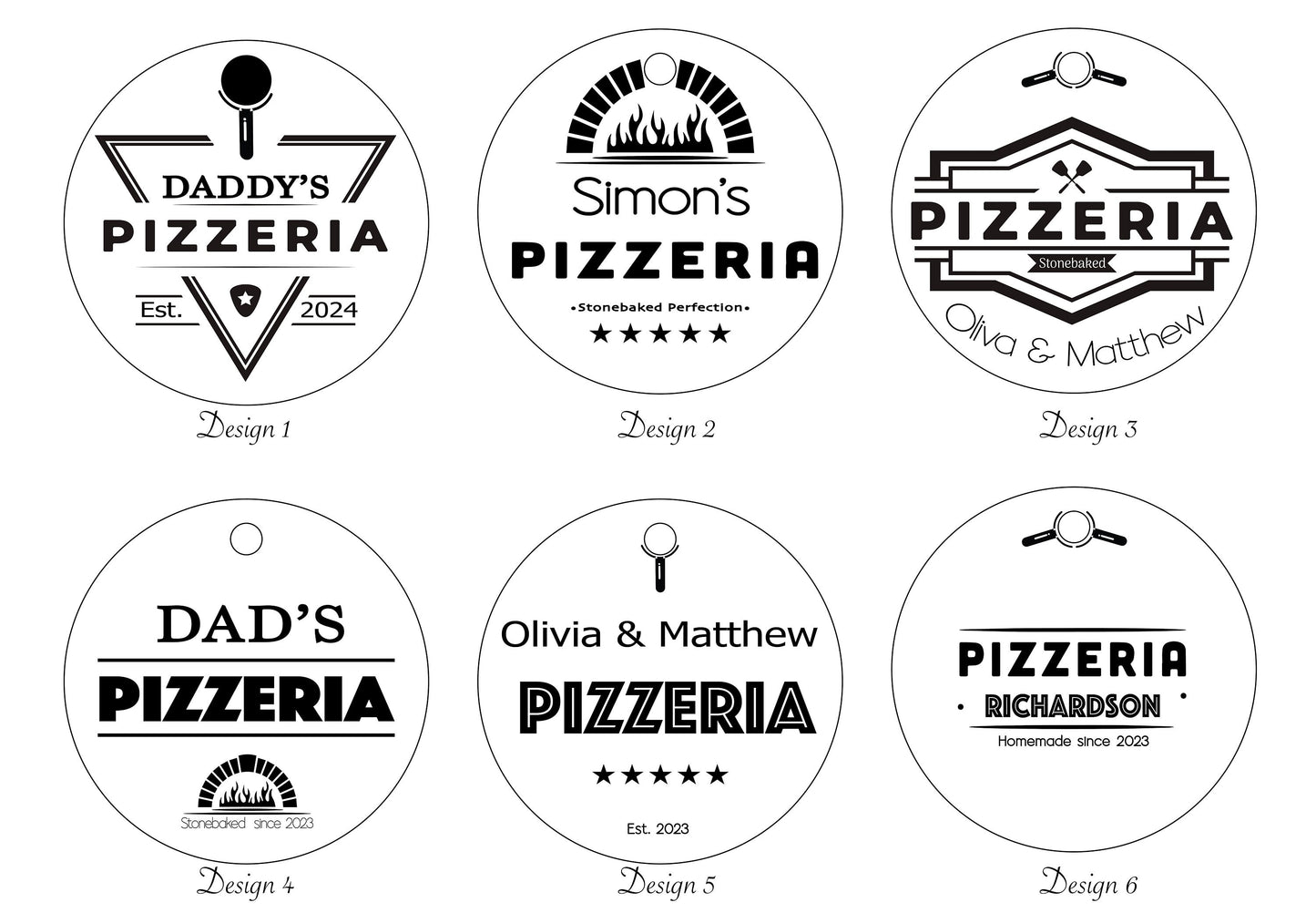 Personalised Round Pizza Board