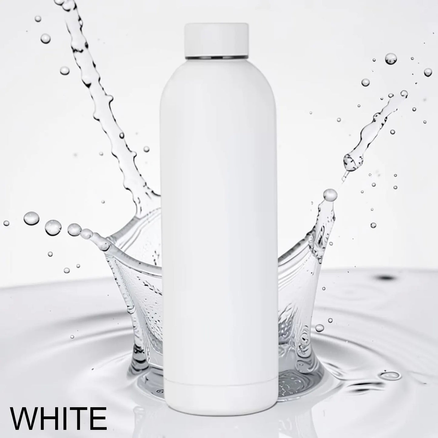 Personalised Birth Flower Water Bottle – Custom Engraved Name