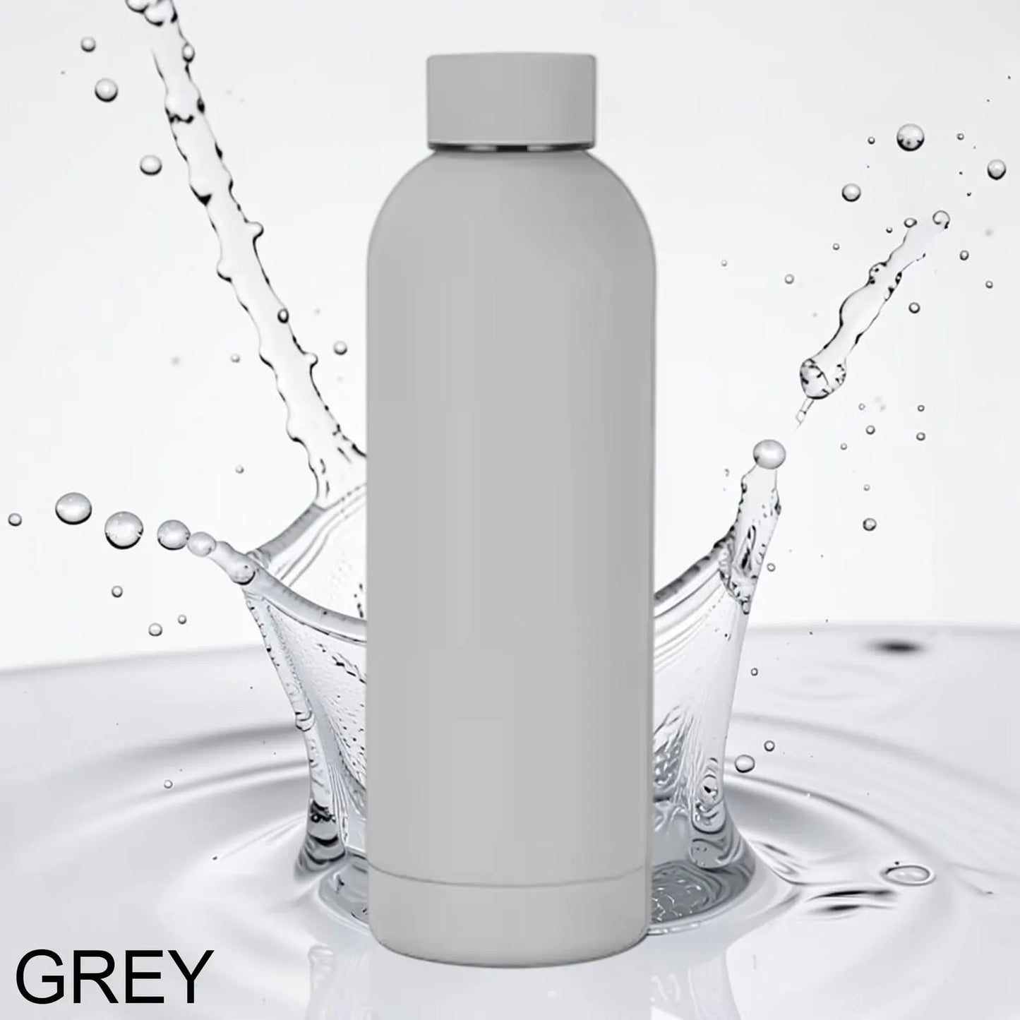 Personalised Birth Flower Water Bottle – Custom Engraved Name