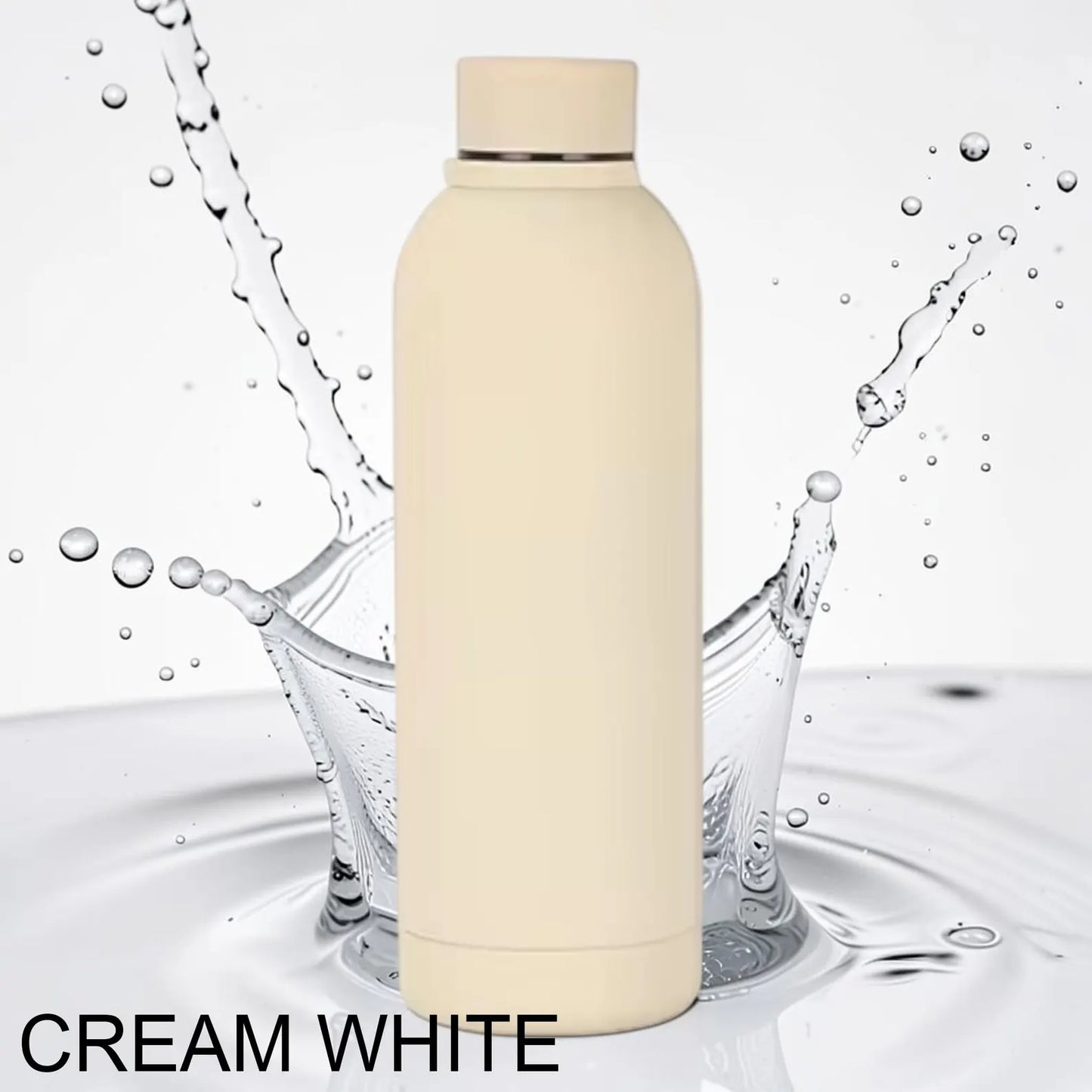 Personalised Birth Flower Water Bottle – Custom Engraved Name