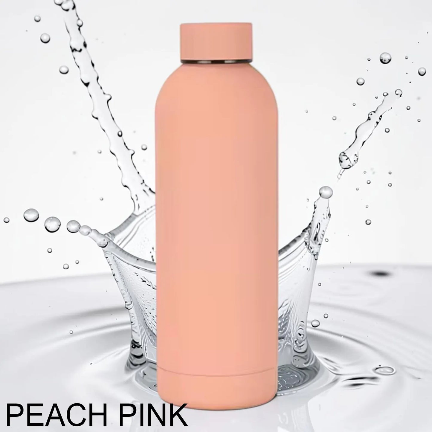 Personalised Birth Flower Water Bottle – Custom Engraved Name