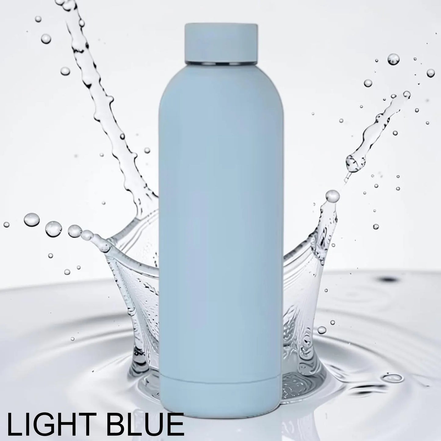 Personalised Birth Flower Water Bottle – Custom Engraved Name