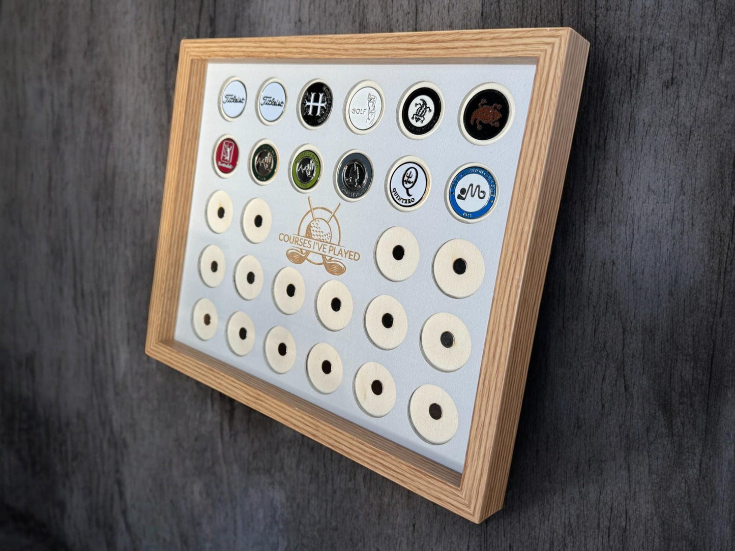 28 Slot Magnetic Golf Ball Marker Display