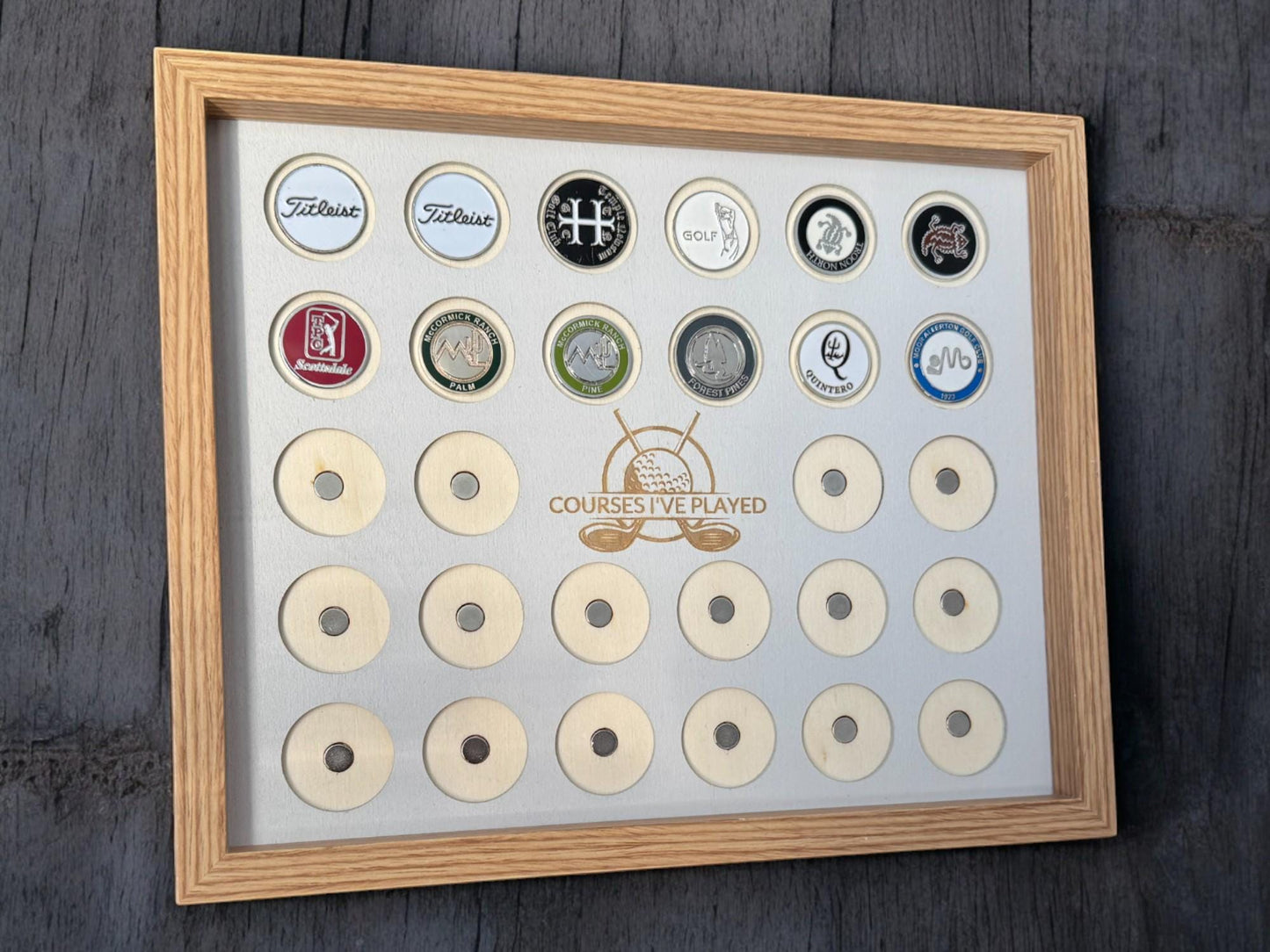 28 Slot Magnetic Golf Ball Marker Display